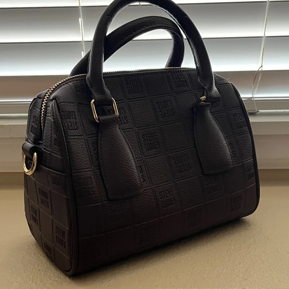 Steve Madden Brown Faux Leather Embossed Handbag - Picture 5 of 5